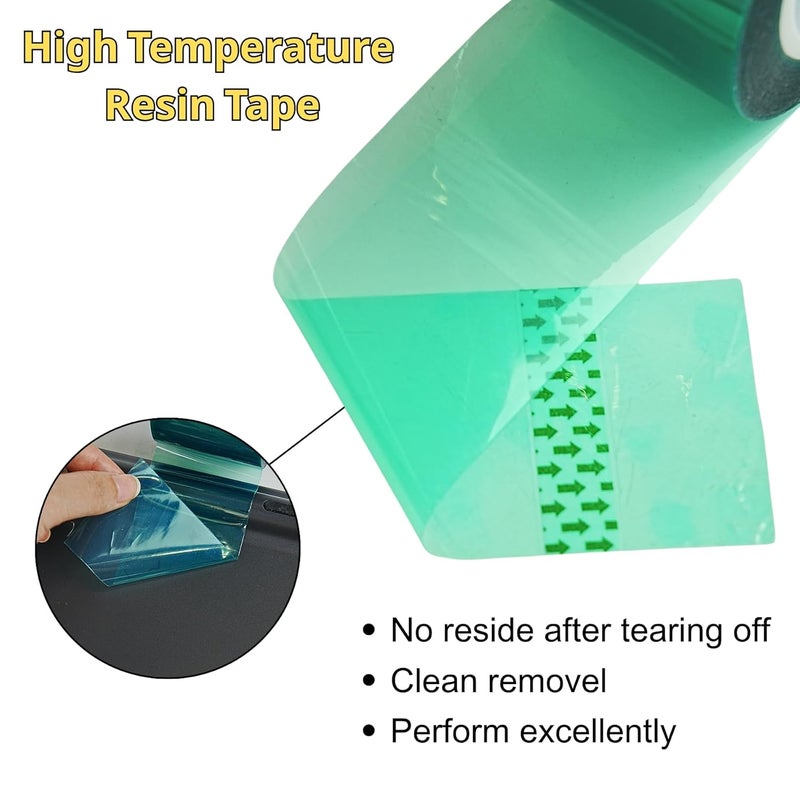 CHUANGSEED 2'' x 216 Ft Heat Resistance Tape for Resin Molds, Powder Coating, Circuit Borads, Residue-Free High Temp Masking Tape Epoxy Release - Image 4